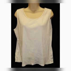 Coldwater Creek Sleeveless Top Tank Cami Size L